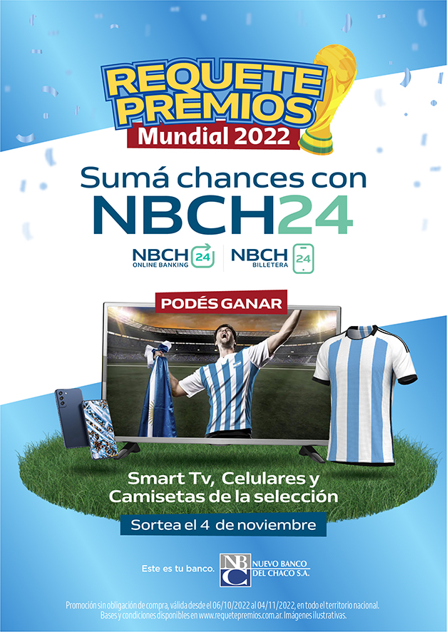 Requetepremios: sumar chances con NBCH24 Billetera y NBCH24 Online Banking