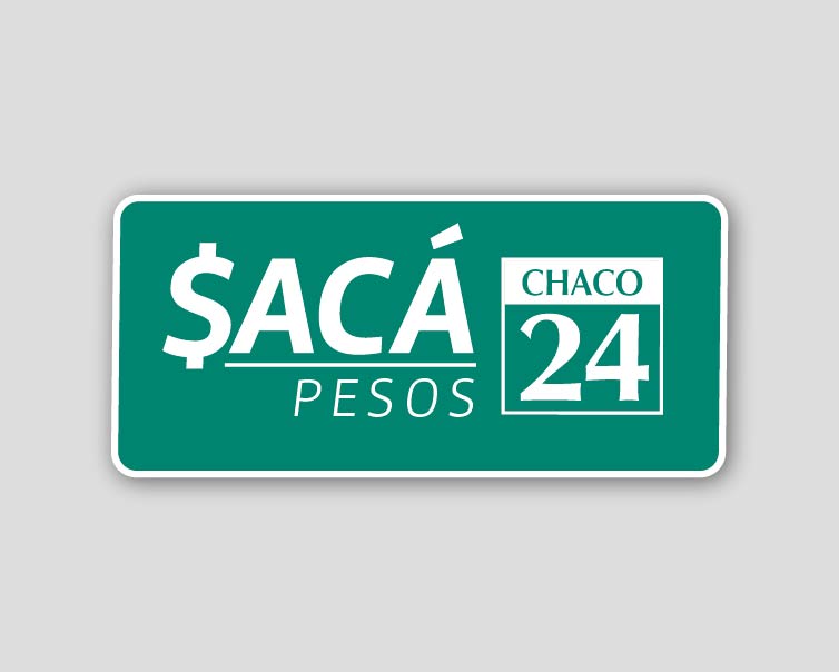 "Sacá pesos": compa + extracción en comercios con Débito Chaco 24