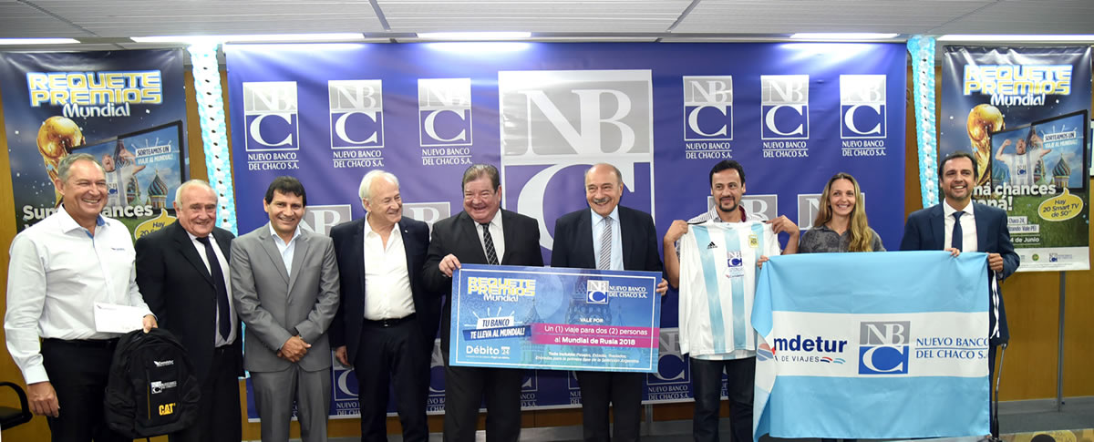 El Nuevo Banco del Chaco presentó al ganador del viaje a Rusia de Requetepremios Mundial