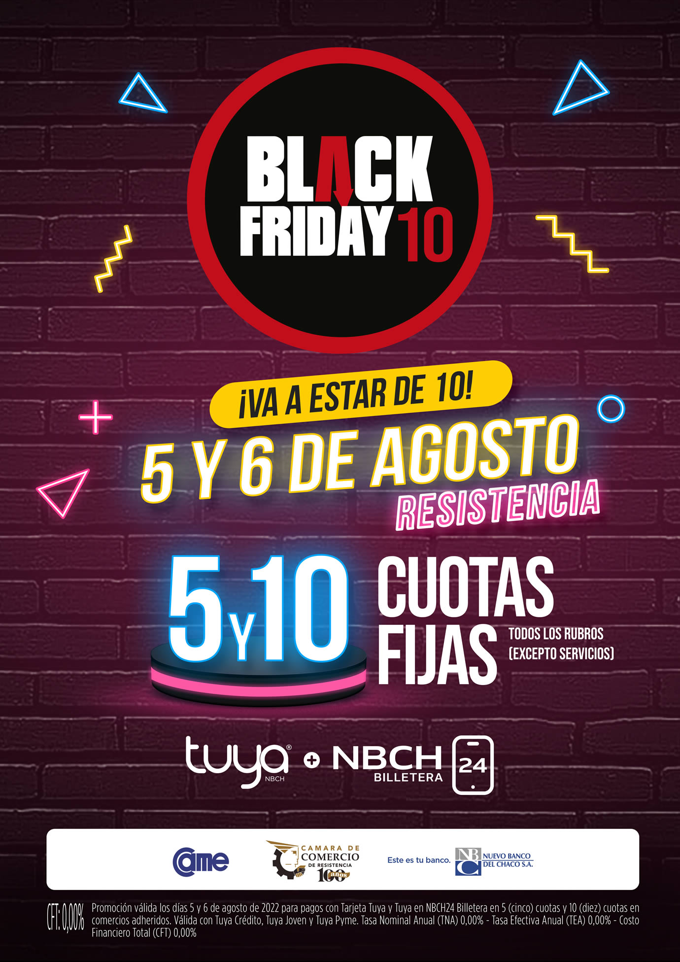 Nuevo Banco del Chaco: 5 y 10 cuotas con Tuya para el Black Friday