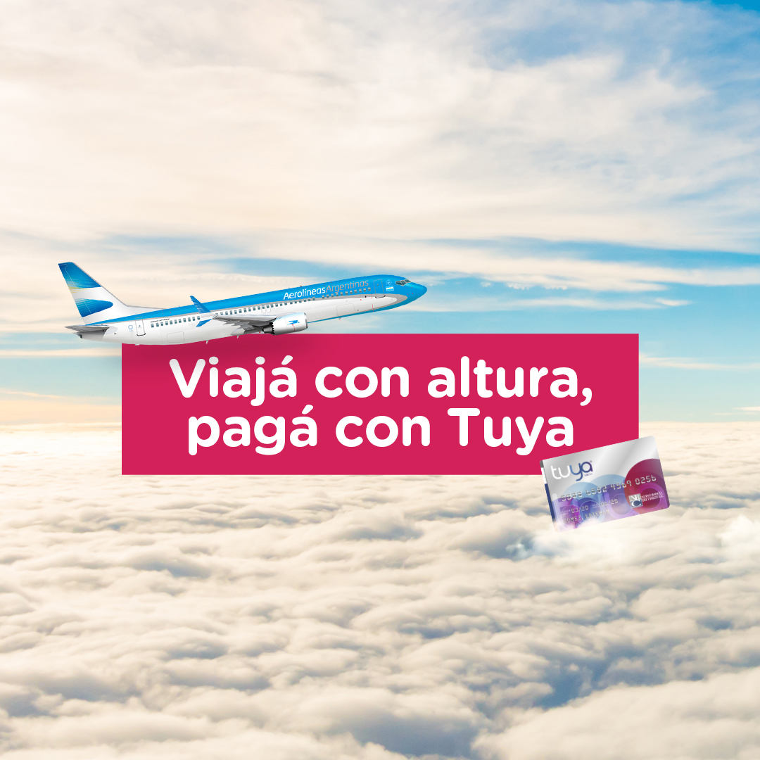 NBCH extendió la promoción de Aerolíneas Argentinas con Tuya