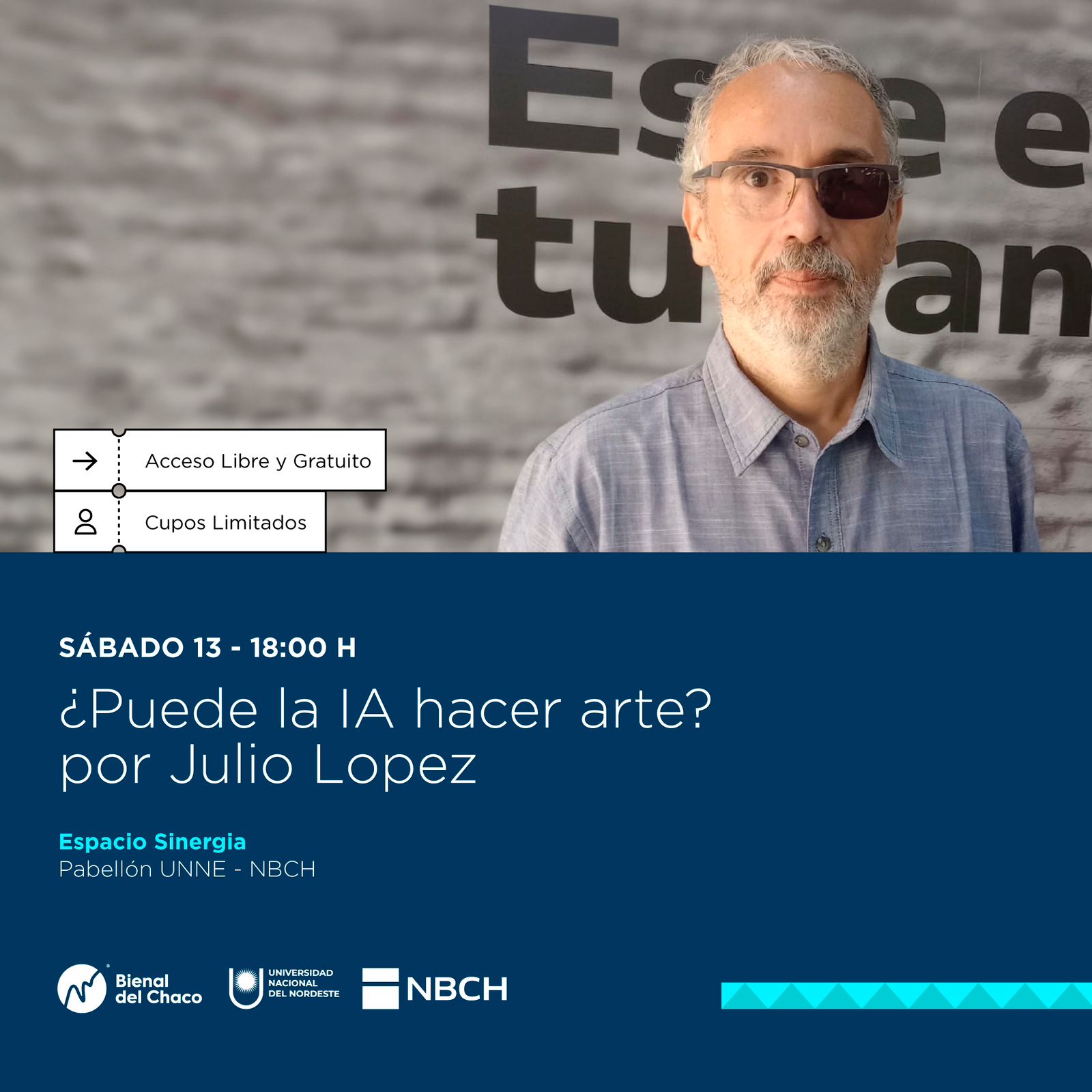 NBCH en la Bienal: charla sobre arte y tecnología con Julio López
