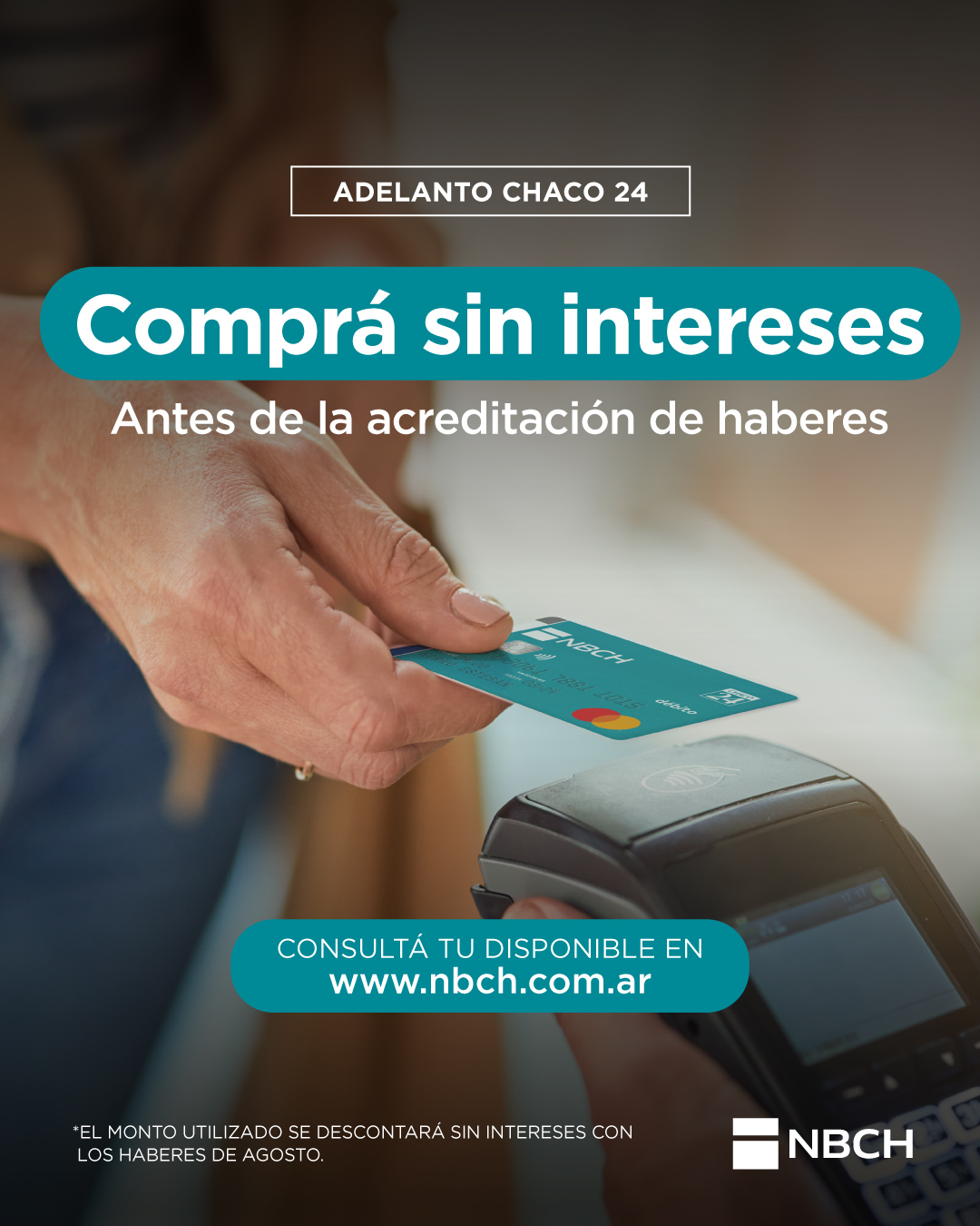 Para comprar sin saldo y sin intereses, ya está habilitado Adelanto Chaco 24