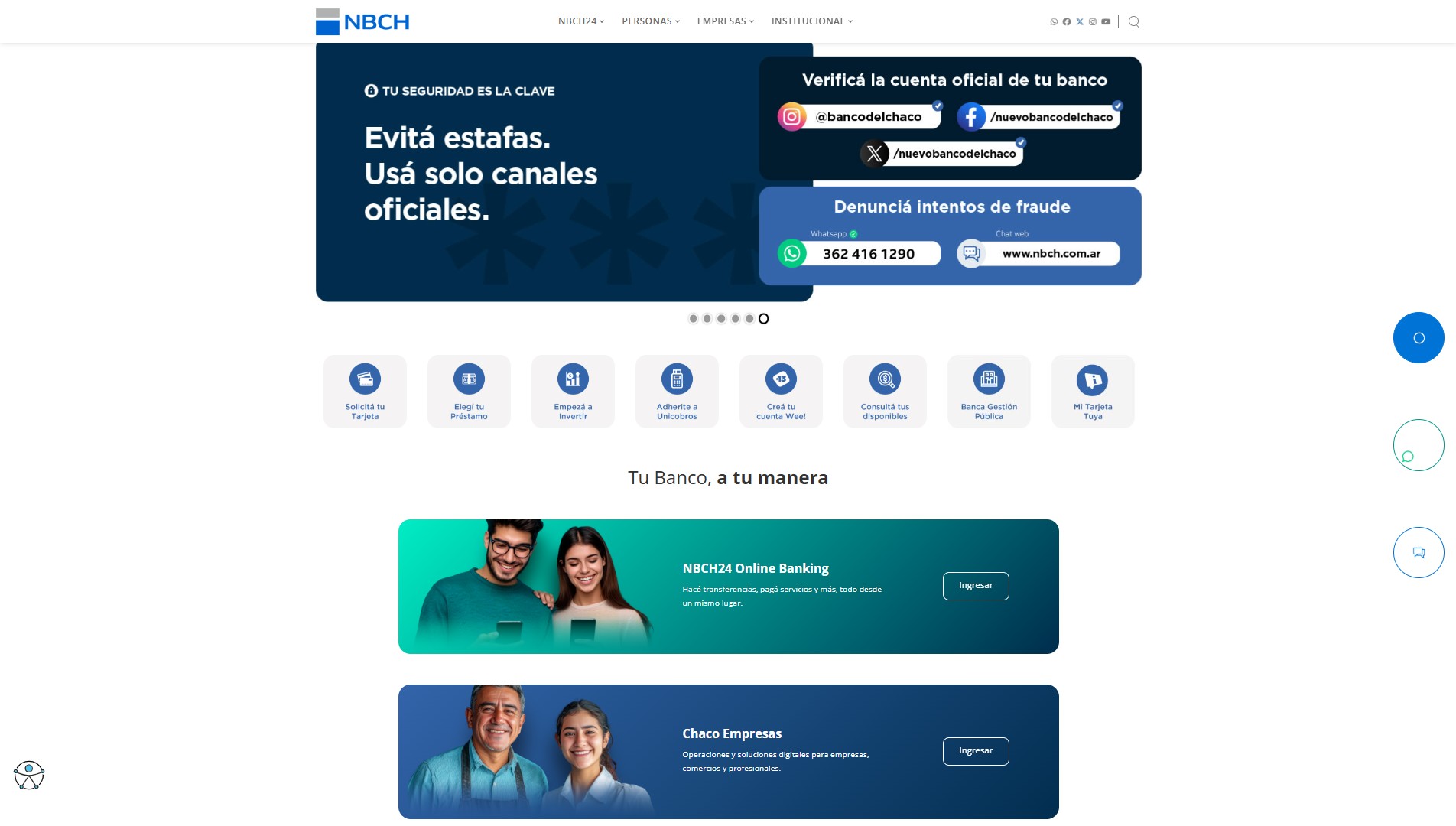 NBCH renueva su sitio web y fortalece su estrategia digital