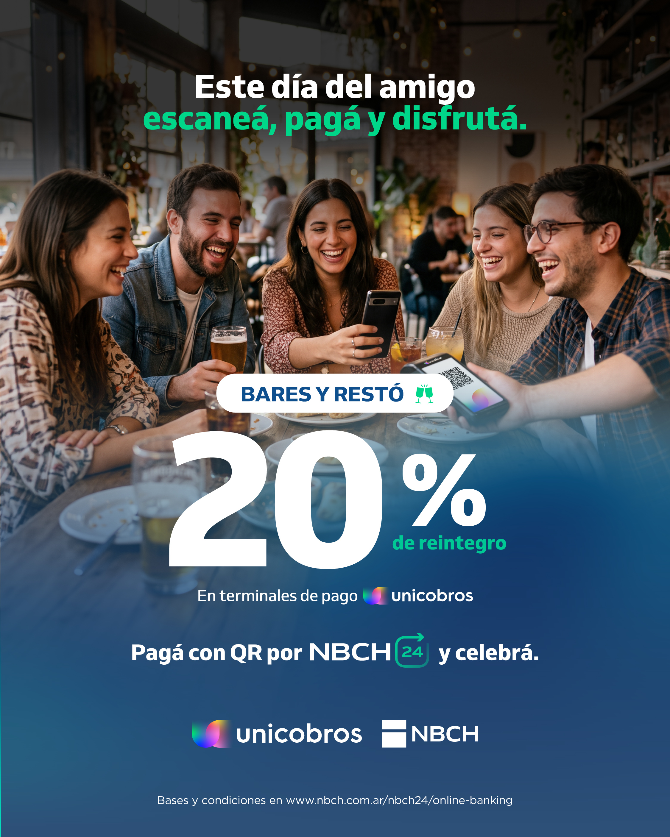 Día del Amigo con NBCH: promoción especial para pago con QR 