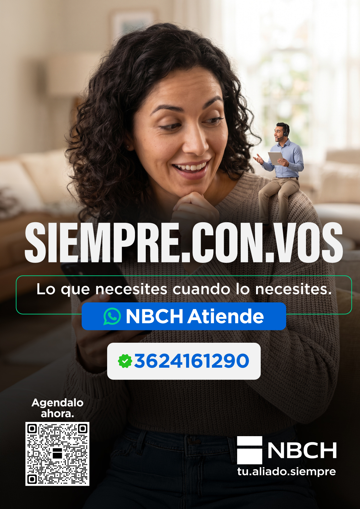 NBCH Atiende: el servicio para consultas y gestiones en WhatsAPP