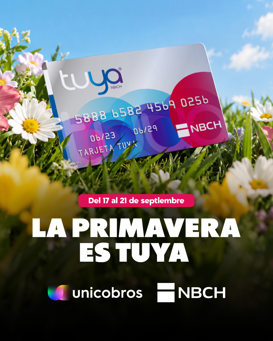 Tarjeta Tuya: cuotas y reintegro para renovarse en primavera